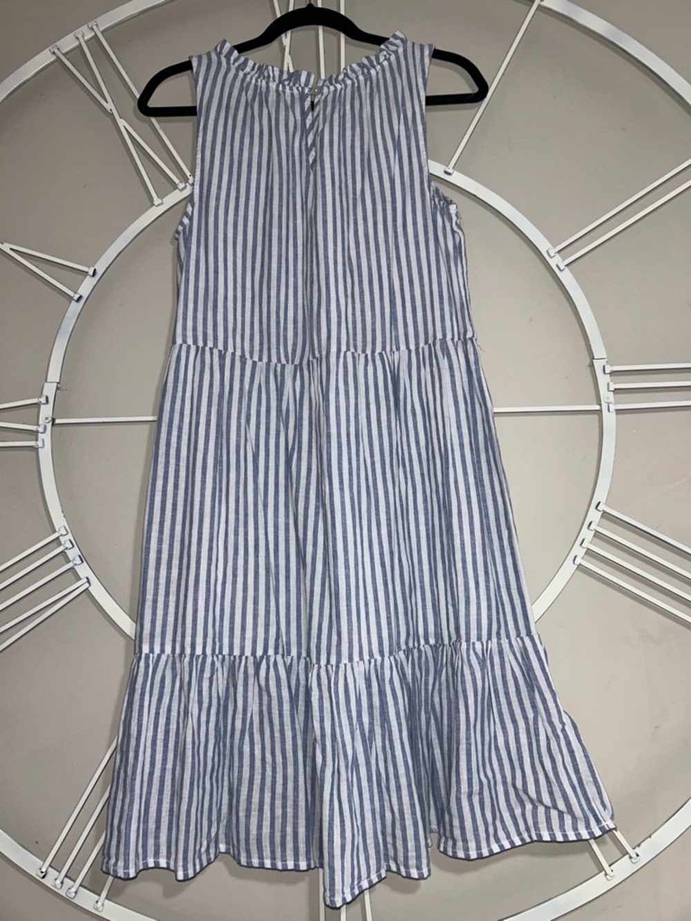 NWT Beachlunchlounge Saison Linen Blend Misty Lines Colorway Sundress - Picture 6 of 9